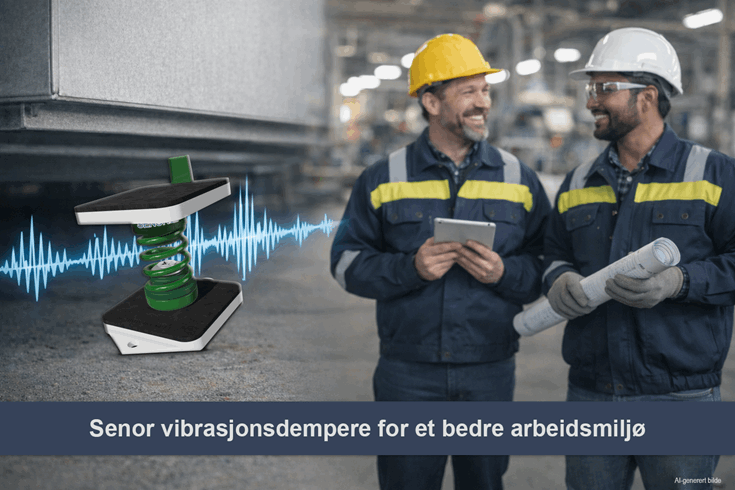 Vibrasjonsdemping – bedre komfort, mindre støy og bedre helse