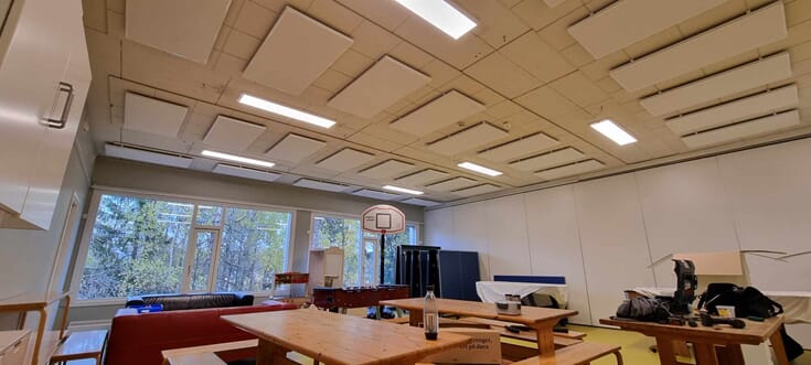 Lydac Dempit montert på Åsen skole