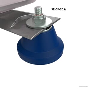 Senor gummifot m/ 8mm festemutter 15 til 35 kg