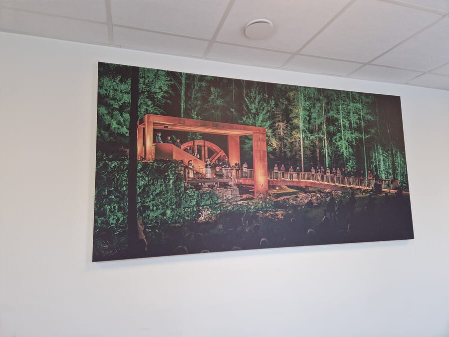 Silent Deco bilde med støydempende materiale. Kundens eget motiv.